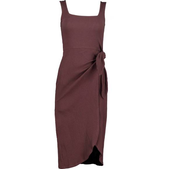 NEW BISHOP + YOUNG the power of purple shawna dress in bordeaux - Picture 2 of 3